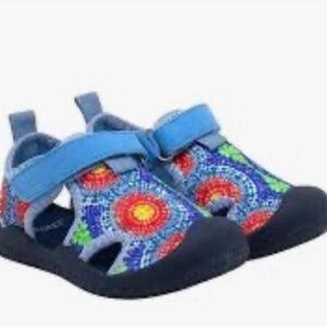 Robeez  Spiral Tie Dye Slip Resistant Neoprene, Water, Pool Play Shoes Toddler 8
